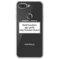 General Mobile GM 9 Pro Kılıf HD Yazı Baskılı Silikon Arka Kapak - Yazı 2