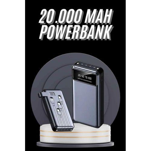 Hızlı Şarj Özellikli 20.000 Mah Dijital Göstergeli Usb Girişli Android Ve İos Uyumlu Powerbank