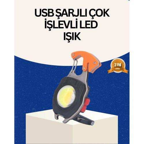 Usb Şarjlı Mini Led Anahtarlık Fener