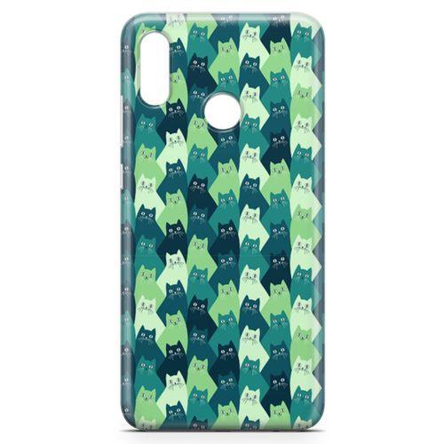 Huawei Y7 2019 Kılıf Birmanya Kedileri Arka Kapak Koruma Desenli Full Koruyucu