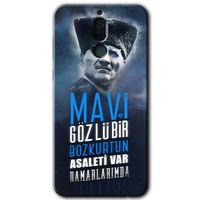 Huawei Mate 10 Lite Kılıf HD Desen Baskılı Arka Kapak - Bozkurt Atatürk