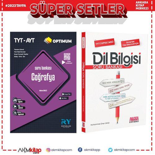 Referans Yayınları TYT AYT Coğrafya ve AKM Dil Bilgisi Soru Bankası Seti 2 Kitap