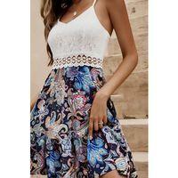 Kadın Askılı V Yakalı üst Dantel Alt Süprem Mini Elbise