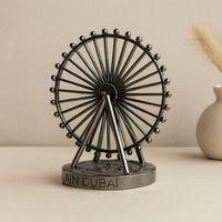 Büyük Metal Dönme Dolap Biblosu (Krom & Bakır)