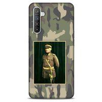 Oppo Realme XT Kılıf Atatürk (13) Silikon Kap Kamuflaj