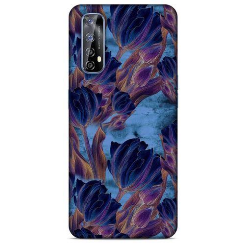 Realme 7 Uyumlu Kılıf Mavi Delisi (49) Ultra Silikon Kılıf Lale