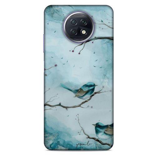 Lopard Xiaomi Redmi Note 9T Uyumlu Kılıf Y.Liva-2020 Seri Mavi Kuş Hybrid Kılıf