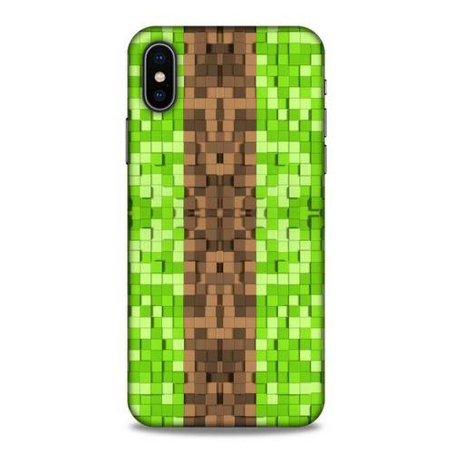 Lopard Apple Iphone X Uyumlu Kılıf PiXel (7) Telefon Kılıfı Yuvarlak
