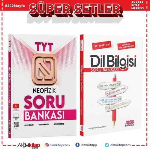 NeoFizik Yayınları TYT Fizik ve AKM Dil Bilgisi Soru Bankası Seti 2 Kitap