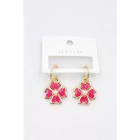 Çiçek Küpe - Pembe