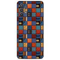 Lopard Samsung Galaxy A32 Uyumlu Kılıf Patchwork (16) Kalın Kılıf