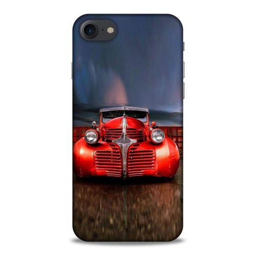Lopard Apple Iphone 7 Uyumlu Kılıf PickUpX (43) Thin Fit Kılıf Kırmızı Ateşli