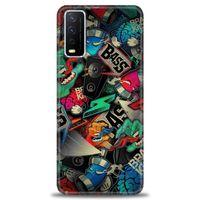 Vivo Y20 Kılıf HD Baskılı Kılıf - Bass + Tam Ekran Koruyucu