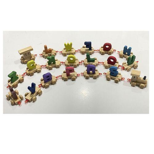 Zhltoys Harfli Ahşap Tren 20 Parça