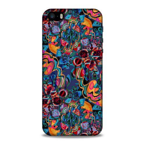 Lopard Apple Iphone 5 Uyumlu Kılıf Soyut Sanat (28) Desenli Arka Kapak