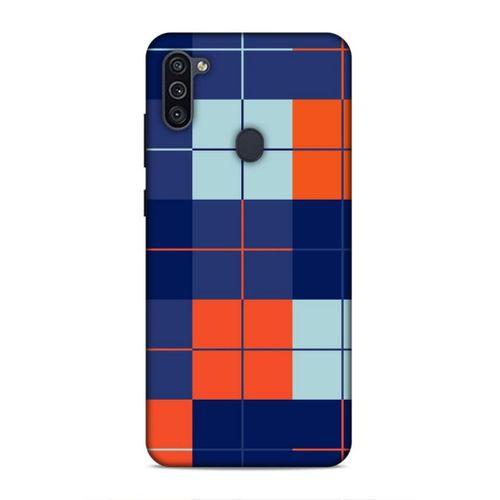Samsung Galaxy M11 Uyumlu Kılıf Insomnia (23) Ultra Koruma Kılıfı Kırmızı Lacivert