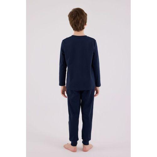 U.S. Polo Assn Uzun Kol Pijama Takım US2220-4 Lacivert