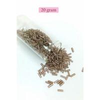 Uzun Boru Kesme Boncuk Çap 2mm Uzunluk 10 mm - 20 Gram - Duman - BNC253