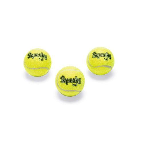 Beeztees Köpek Oyuncağı, Sesli, Tenis Topu, Sarı, 3 Adet, 5cm