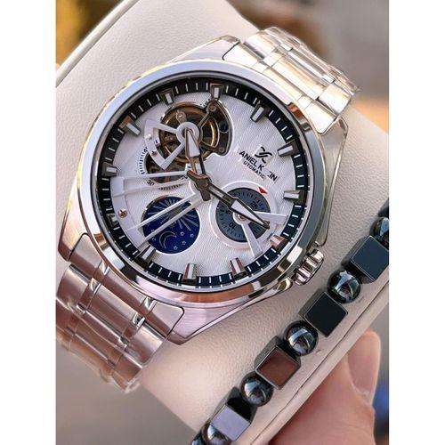 Daniel Klein Otomatik Erkek Kol Saati 30 Metre Suya Dayanıklı Çelik Kordon + Bileklik Hediyeli VS.BLKT.0701