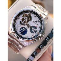 Daniel Klein Otomatik Erkek Kol Saati 30 Metre Suya Dayanıklı Çelik Kordon + Bileklik Hediyeli VS.BLKT.0701