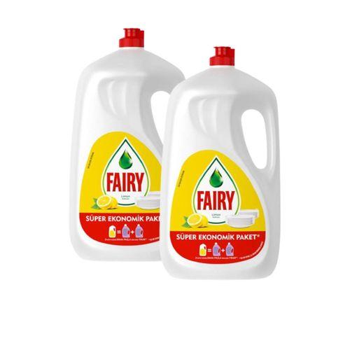 Fairy Limon Kokulu Süper Ekonomik Paket Sıvı Bulaşık Deterjanı 2600ML, 2 adet