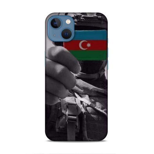 Apple iPhone 13 Uyumlu Kılıf Azarbaijan (40) Fit Silikon Kılıf Asker