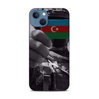 Apple iPhone 13 Uyumlu Kılıf Azarbaijan (40) Fit Silikon Kılıf Asker