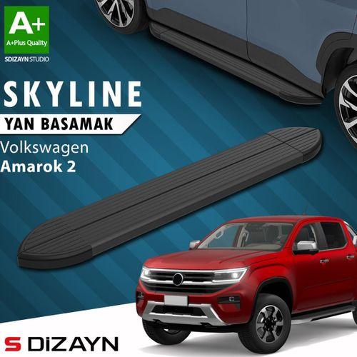 S-Dizayn VW Amarok 2 Skyline Siyah Yan Basamak 203 Cm 2023 Üzeri A+ Kalite