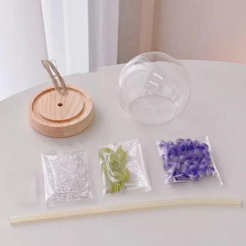 Led Işıklı Kendin Yap Lale Cam Küre