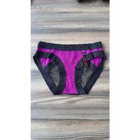 Dantelli Tüllü Mor Külot