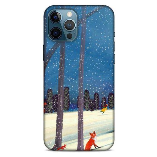 Apple iPhone 12 Pro Max Kılıf Snowix (45) Liquid Air Kılıf Turuncu Mavi