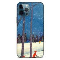 Apple iPhone 12 Pro Max Kılıf Snowix (45) Liquid Air Kılıf Turuncu Mavi