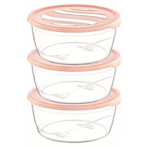 Çankaya 3'lü Karizma Yuvarlak Saklama Kabı ÇNK-2149