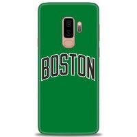 Samsung Galaxy S9 Plus Kılıf HD Baskılı Kılıf - Boston Yeşil + Tam Ekran Koruyucu