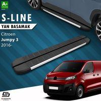 S-Dizayn Citroen Jumpy 3 Uzun Şase S-Line Aluminyum Yan Basamak 243 Cm 2016 Üzeri A+ Kalite