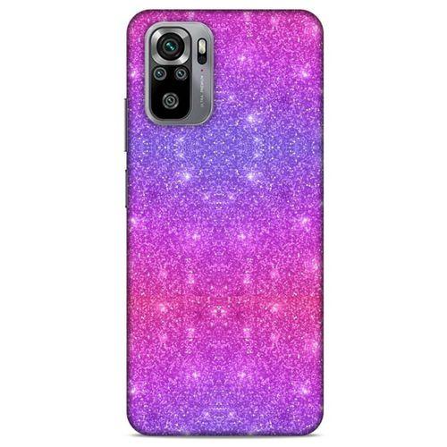 Xiaomi Redmi Note 10 Pro Uyumlu Kılıf Mor Delisi (28) Arka Kapak Parıltılı