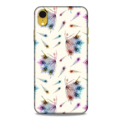 Apple iPhone XR Kılıf Desenli Özel Seri Tüyler (35) Fit Design Kılıf