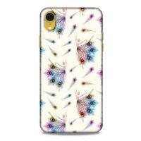 Apple iPhone XR Kılıf Desenli Özel Seri Tüyler (35) Fit Design Kılıf