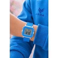JAGA Unisex Dijital Çocuk Kol Saati 50 Mt Su Geçirmez Spor Silikon Kordonlu Alarm-Kronometreli JG.2