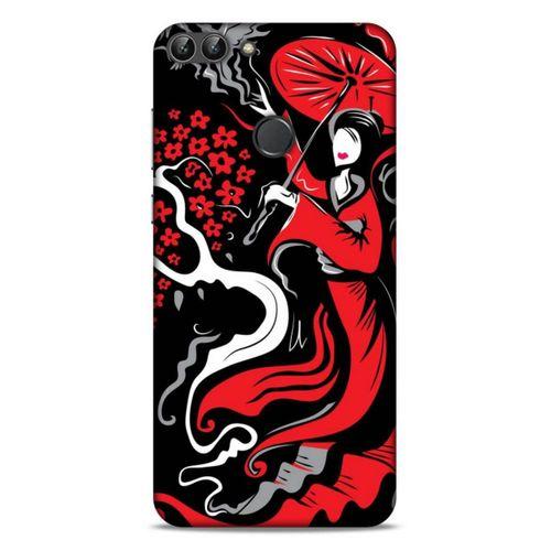 Lopard Huawei Psmart Uyumlu Kılıf Soyut Sanat (11) Baskılı Tam Koruma