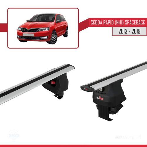 Skoda Rapid (NH1) Spaceback 2013-2019 Arası ile uyumlu ACE-4 Ara Atkı Tavan Barı GRİ