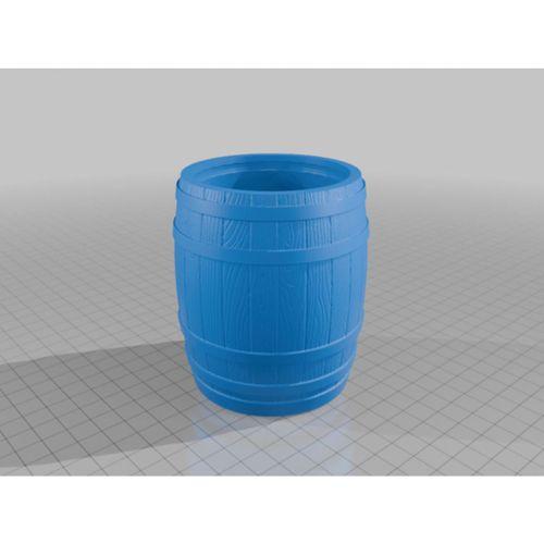 Ortaçağ Fıçı Şeklinde Kapaklı Kap MineeForm FDM 3D Baskı STL Dosyası (Bu ürün Sadece Plastik parçadır - Almadan Önce Soru Sorabilirsiniz)