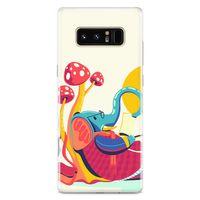 Samsung Galaxy Note 8 Kılıf Entel Fil Arka Kapak Koruma Desenli Full Koruyucu