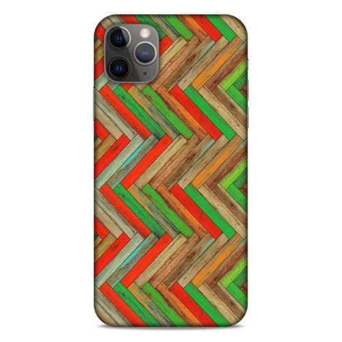 Lopard Apple Iphone 11 Pro Max Uyumlu Kılıf Wood'X (34) Slim Armor Kılıf Desenli