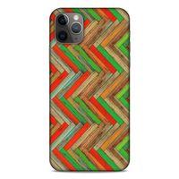 Lopard Apple Iphone 11 Pro Max Uyumlu Kılıf Wood'X (34) Slim Armor Kılıf Desenli