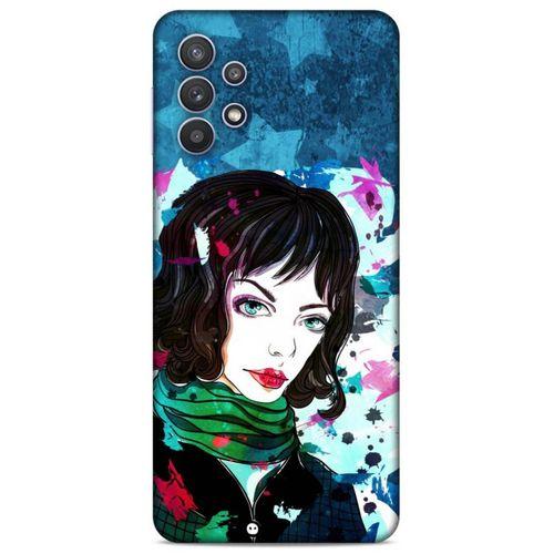 Lopard Samsung Galaxy A32 Uyumlu Kılıf Sürreal Yüzler ♀ (23) Ultra Koruma Kılıfı Baskılı