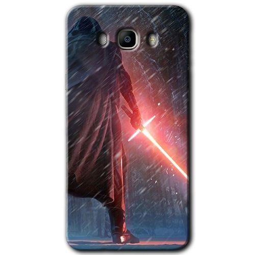 Potkal Hediye Fabrikası Samsung Galaxy J7 2016 Kılıf HD Desen Baskılı Arka Kapak - Kylo Ren