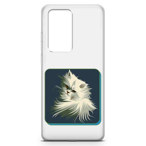 Huawei P40 Pro Kılıf Kedi Minyatur Arka Kapak Koruma Desenli Full Koruyucu