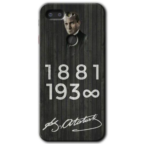 General Mobile GM 9 Pro HD Baskılı Kılıf + 9D Tam Ekran Koruyucu - Atatürk Ahşap İmza